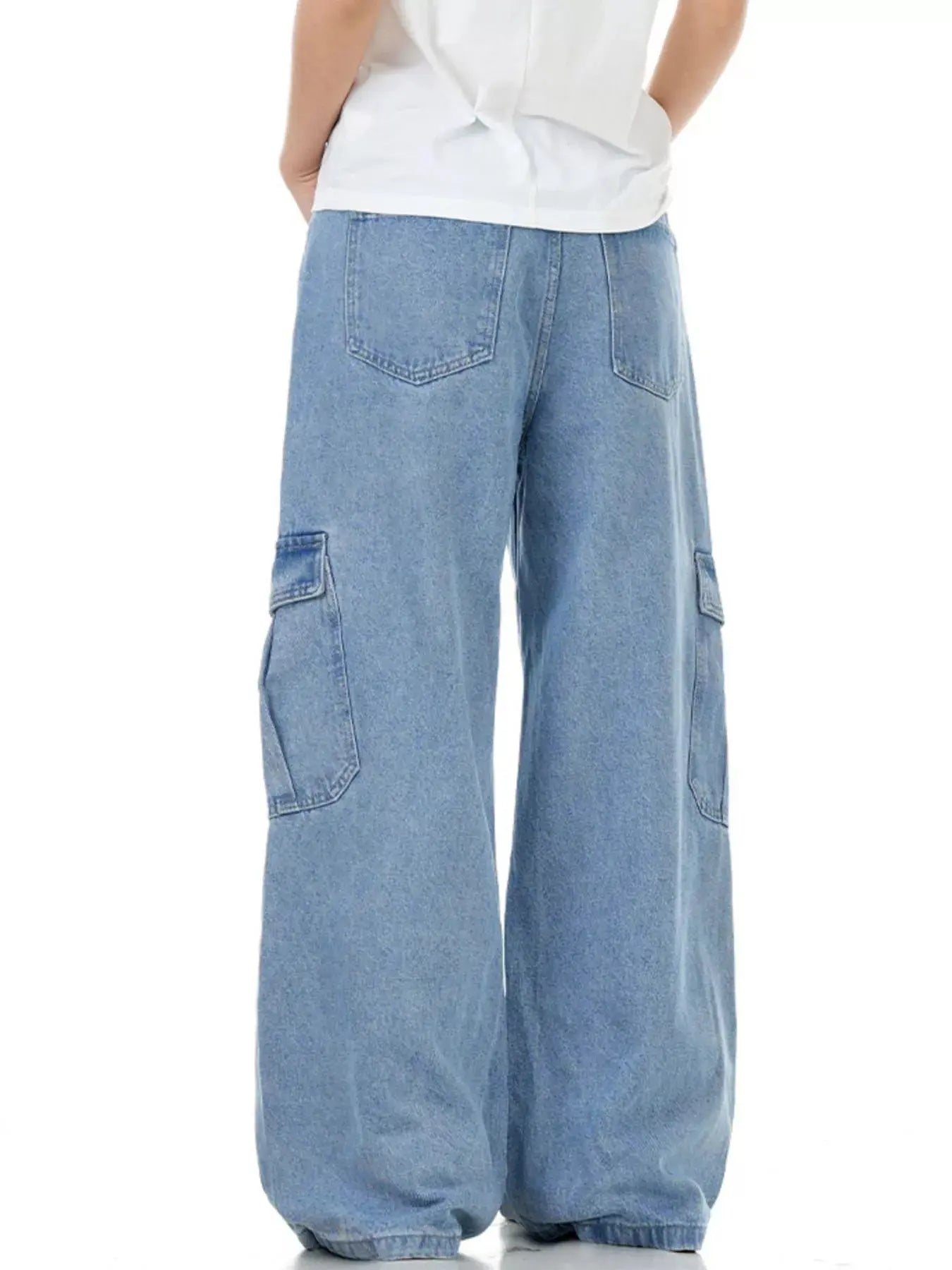 Men's Wide Leg Cargo Jeans Simply Love
