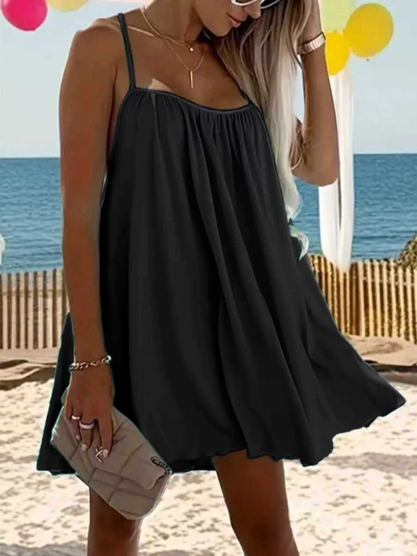 Sleeveless Flowy Mini Dress Simply Love