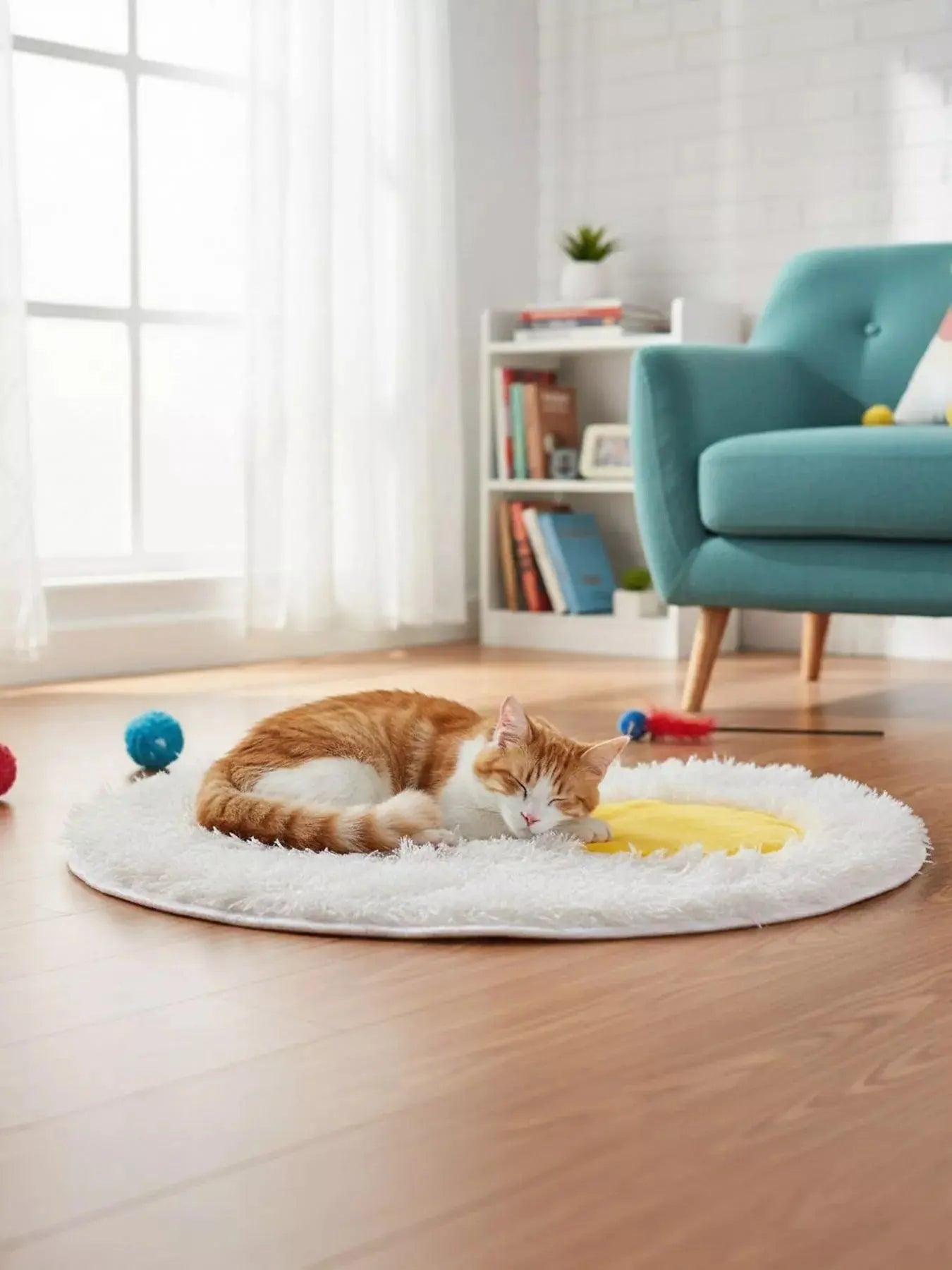 Fried Egg Design Plush Pet Mat Simply Love