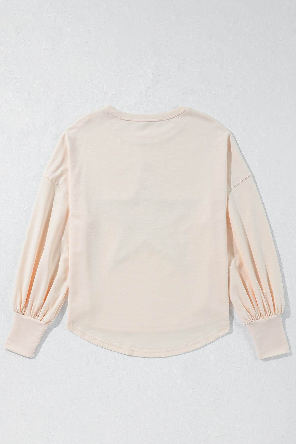 Apricot oversized long sleeve top