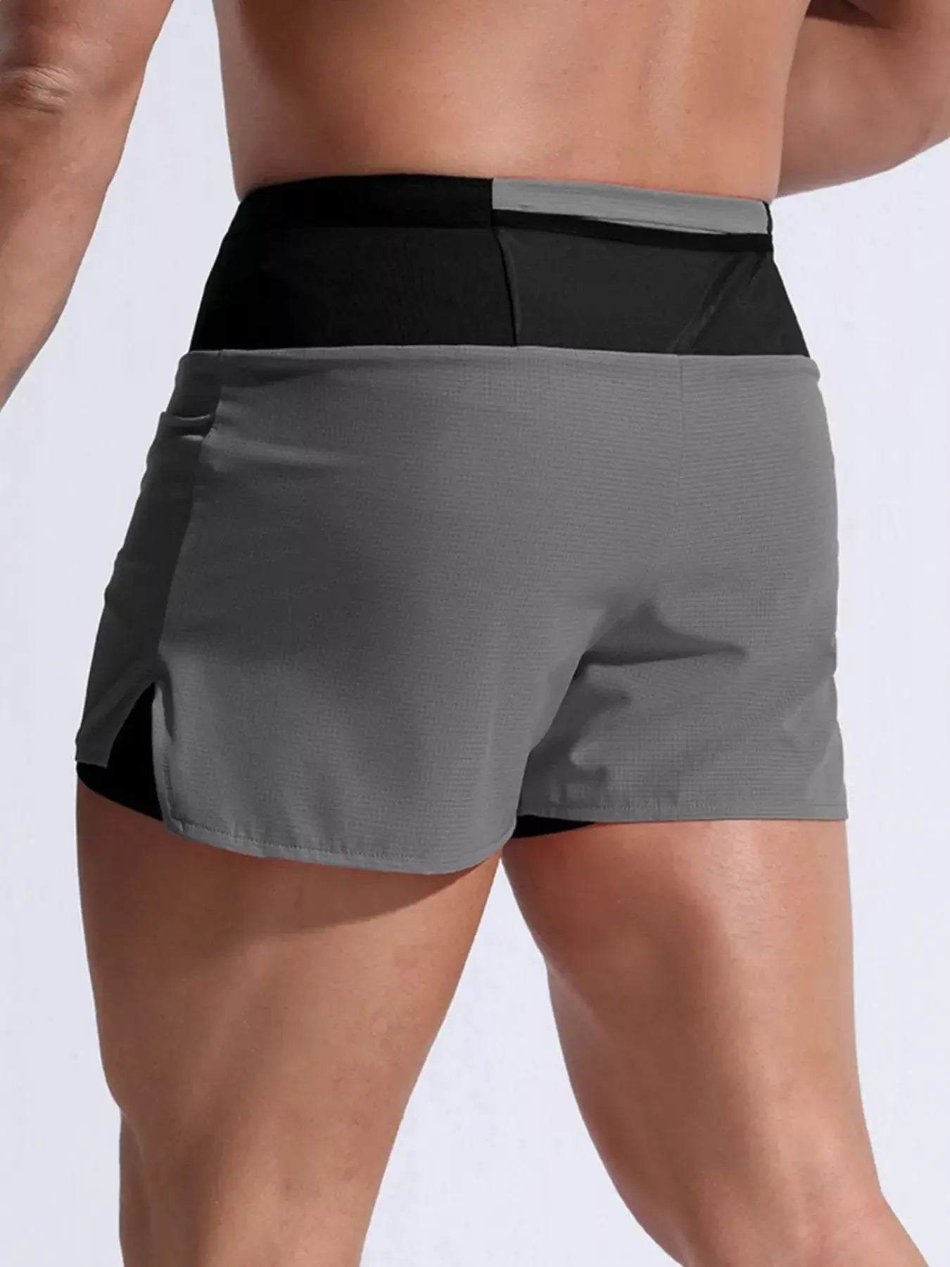 Men's Full Size Contrast Active Shorts Plus Size Simply Love