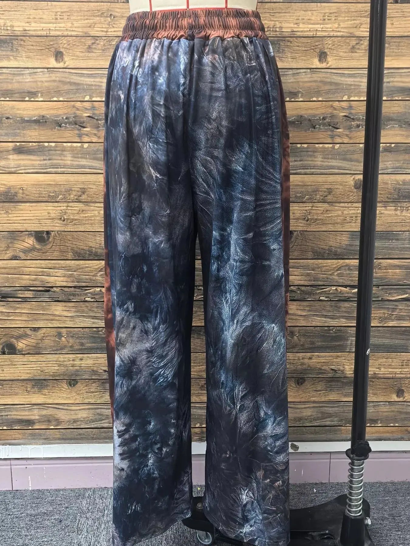 Full Size Tie-Dye Wide Leg Casual Pants Plus Size Simply Love