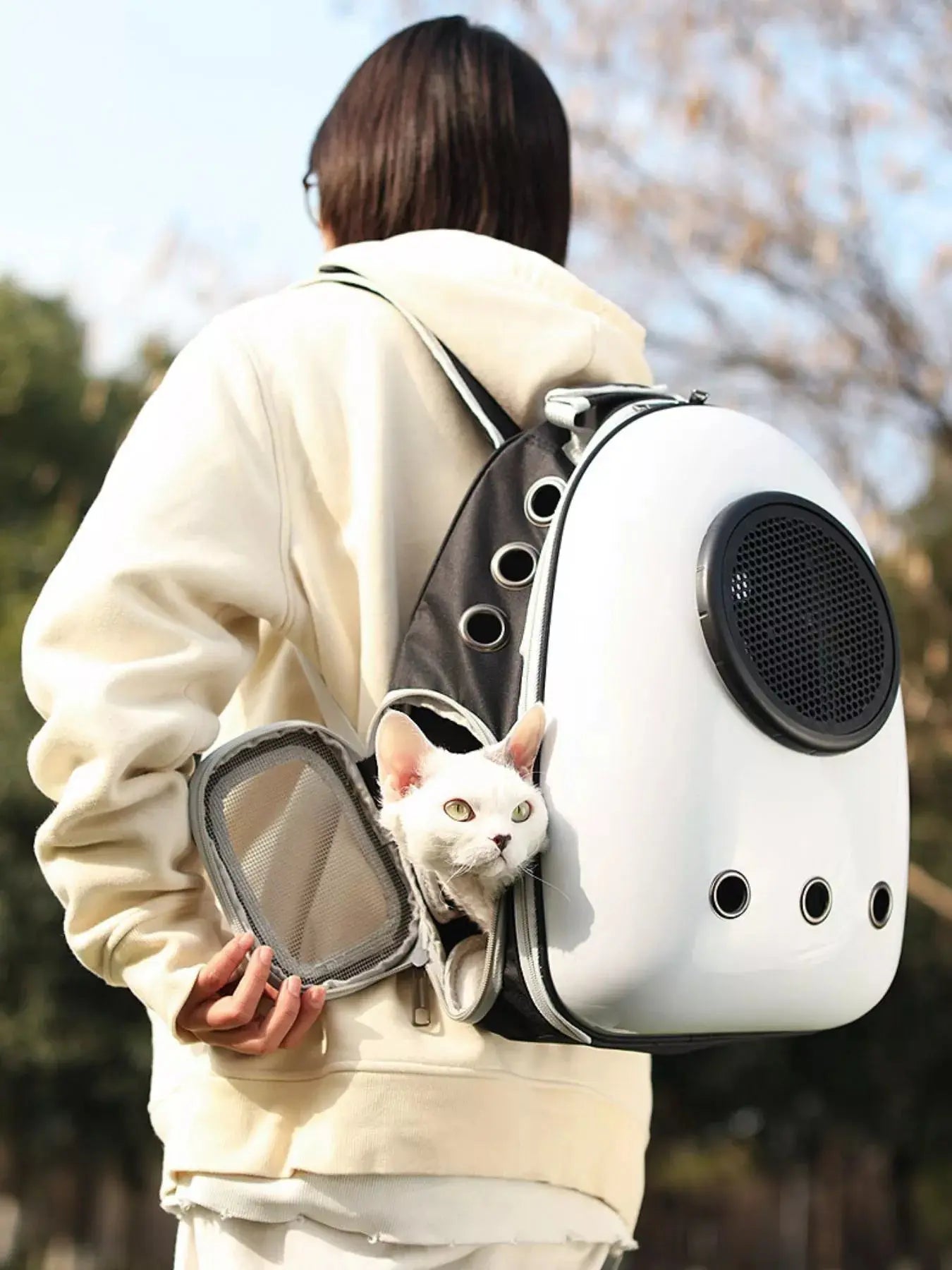 Space Capsule Transparent Pet Carrier Backpack Simply Love