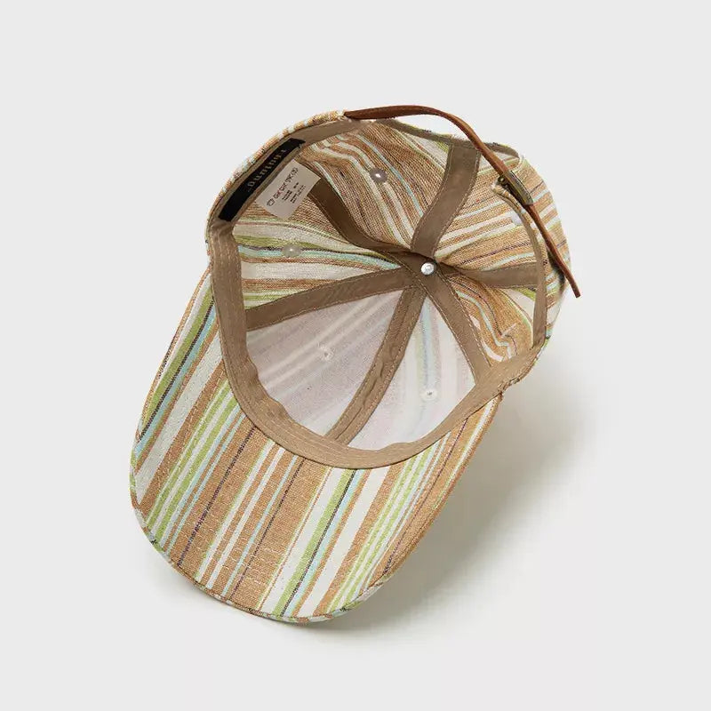 Striped Baseball Cap Simply Love