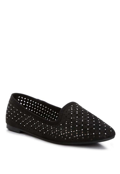 Gordon chic perforated ballerinas