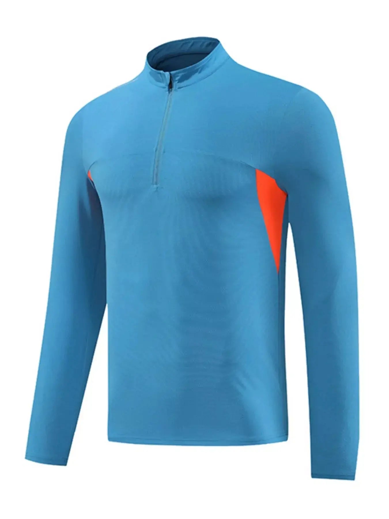 Men's Plus Size Long Sleeve Active T-Shirt with Zipper Simply Love
