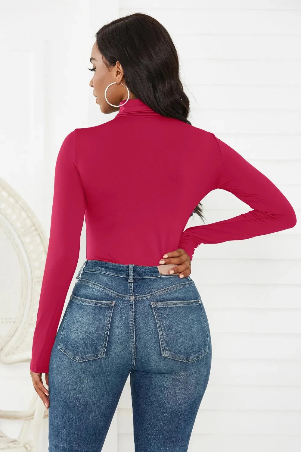 Turtleneck Long Sleeve Bodysuit Coco’s Tee Boutique