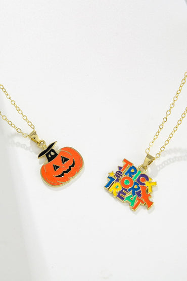 Spooky Charm Two-Piece Necklace Set