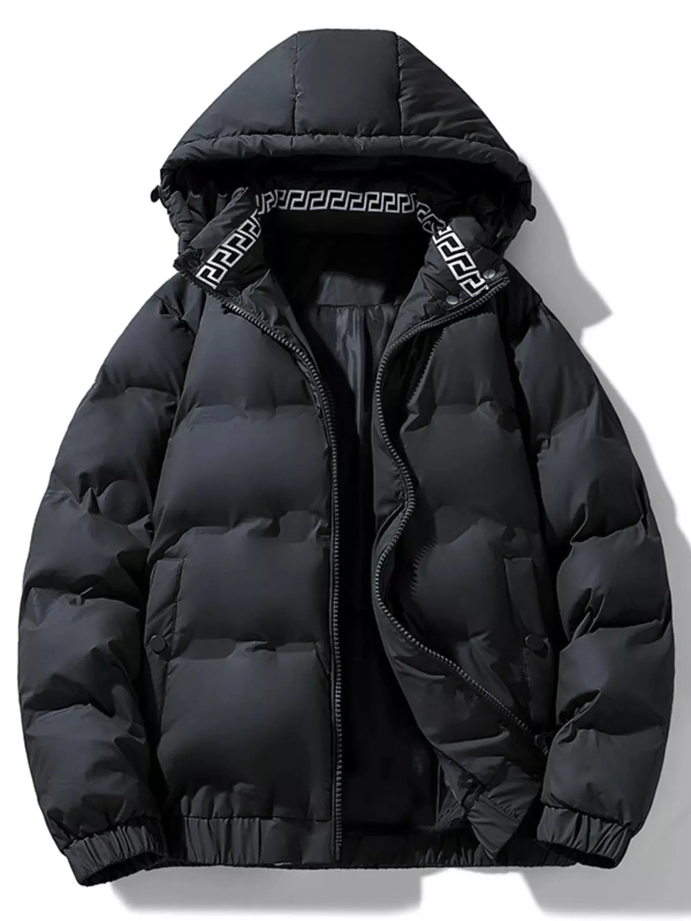 Men's Plus Size Hooded Padded Winter Coat Simply Love