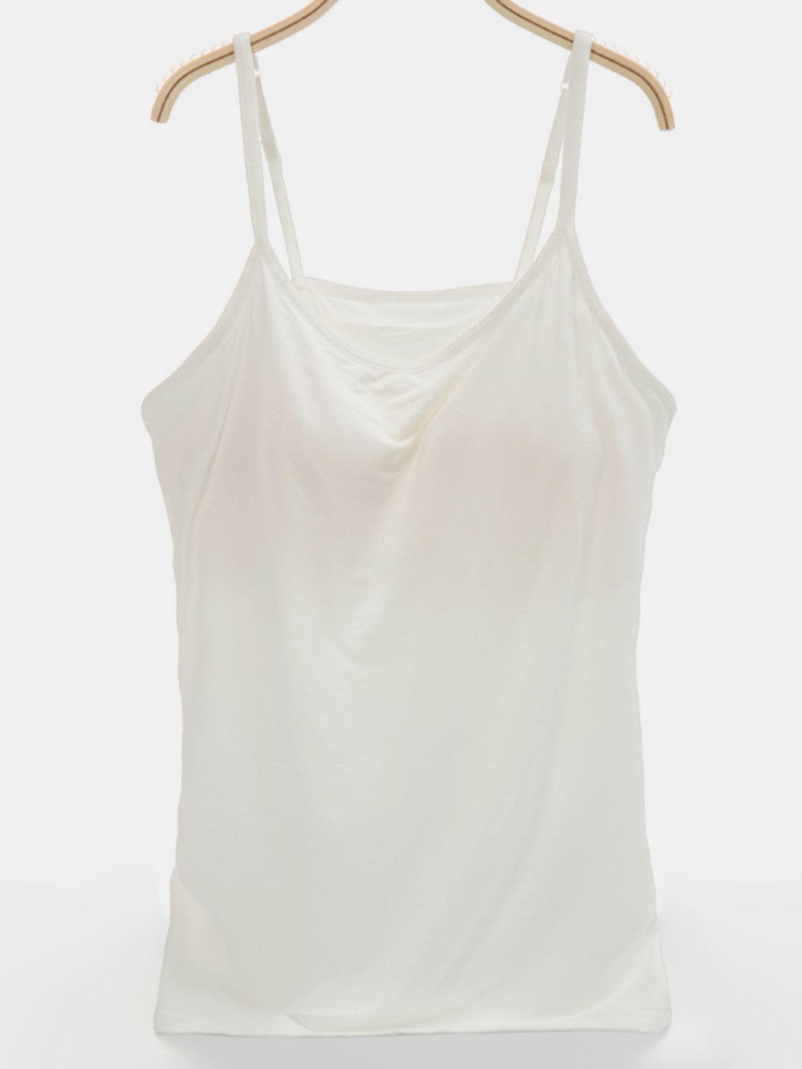 Scoop Neck Adjustable Strap Cami.