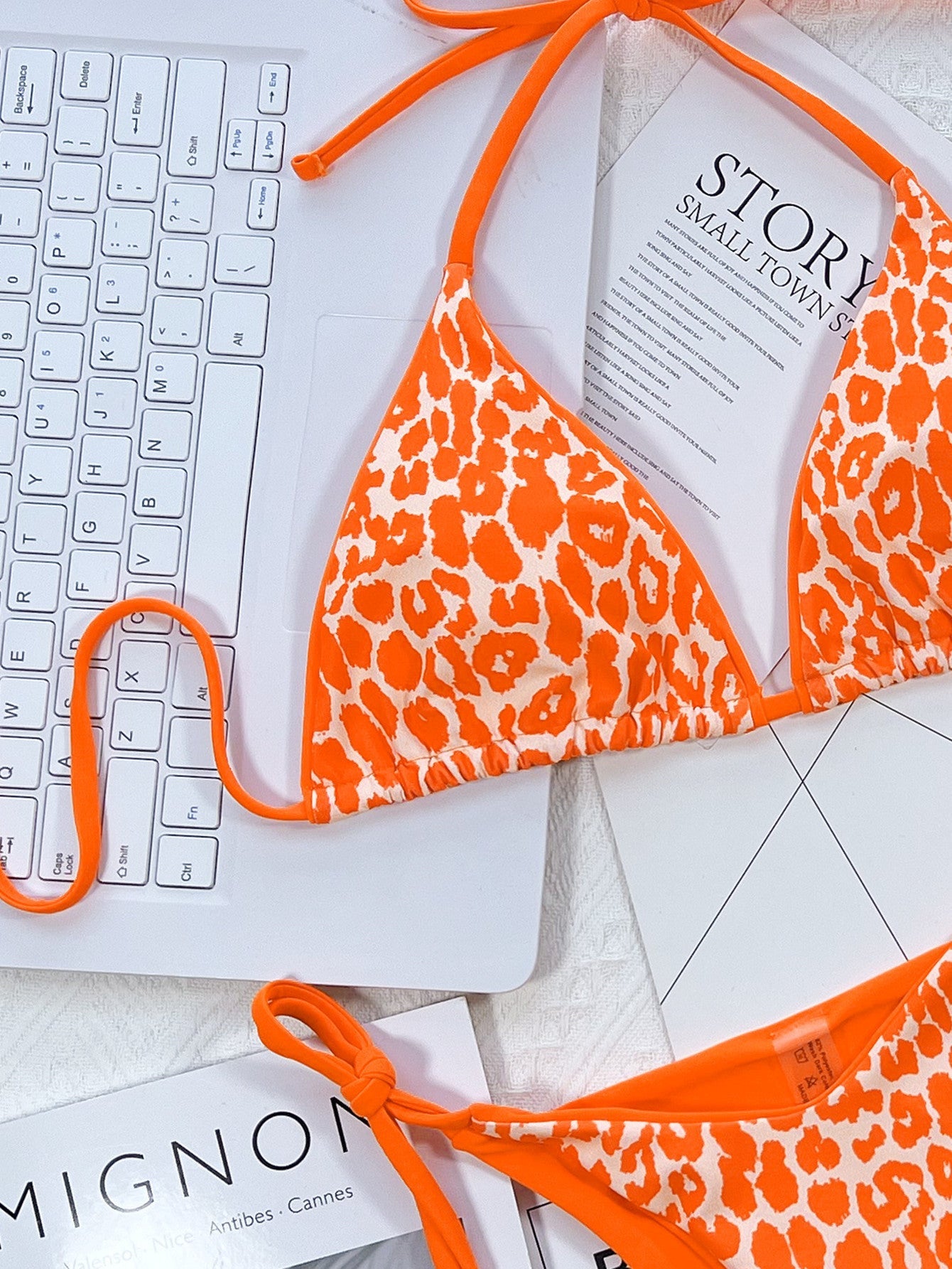 Bold & Wild: Pink Leopard Print Tie Bikini Set