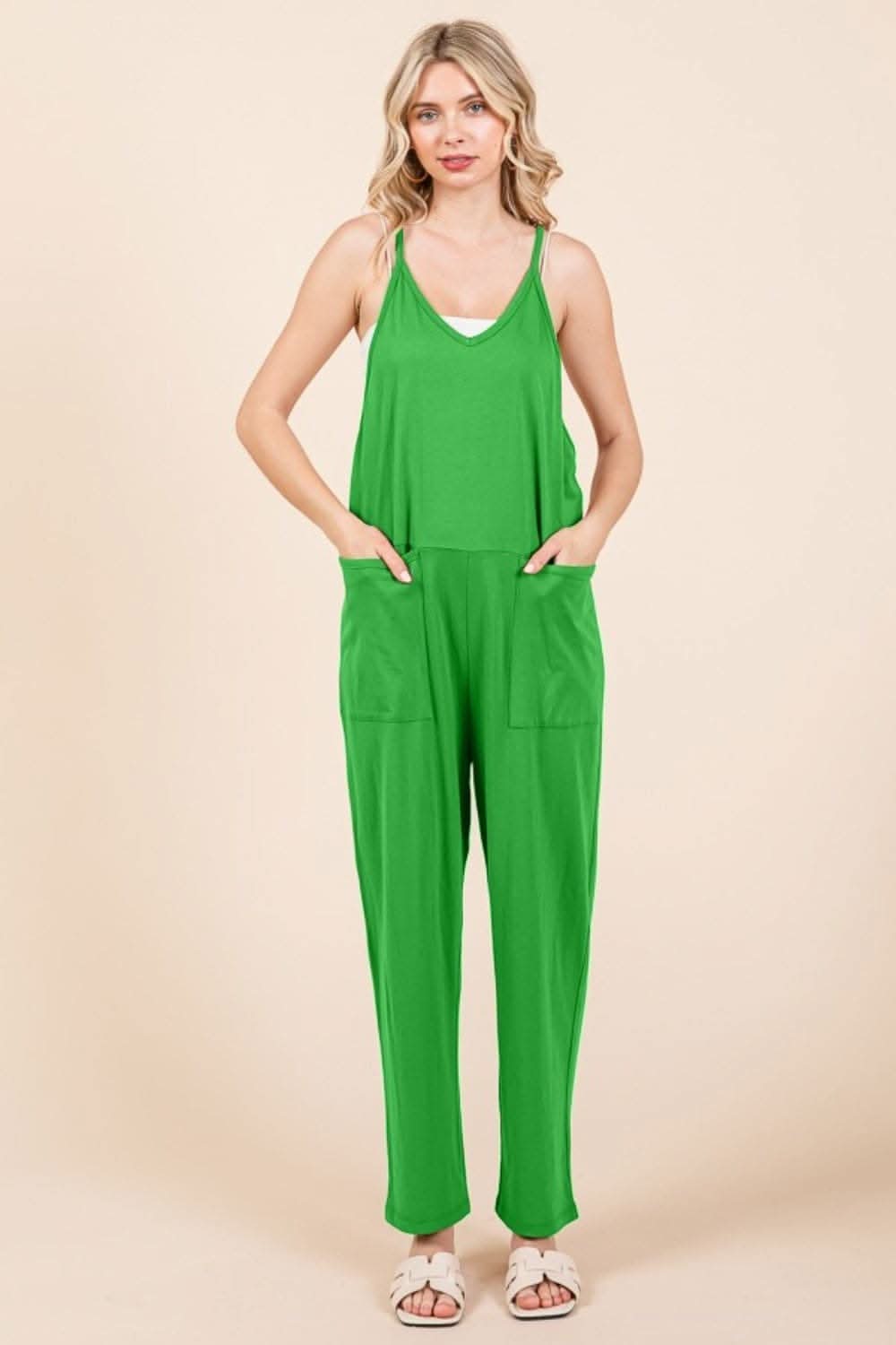 Culture Code sleeveless jumpsuit with pockets - Love Salve 