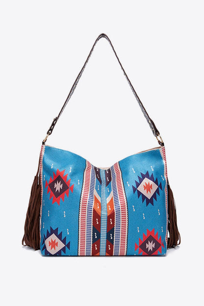 Geometric Canvas Tote Bag.