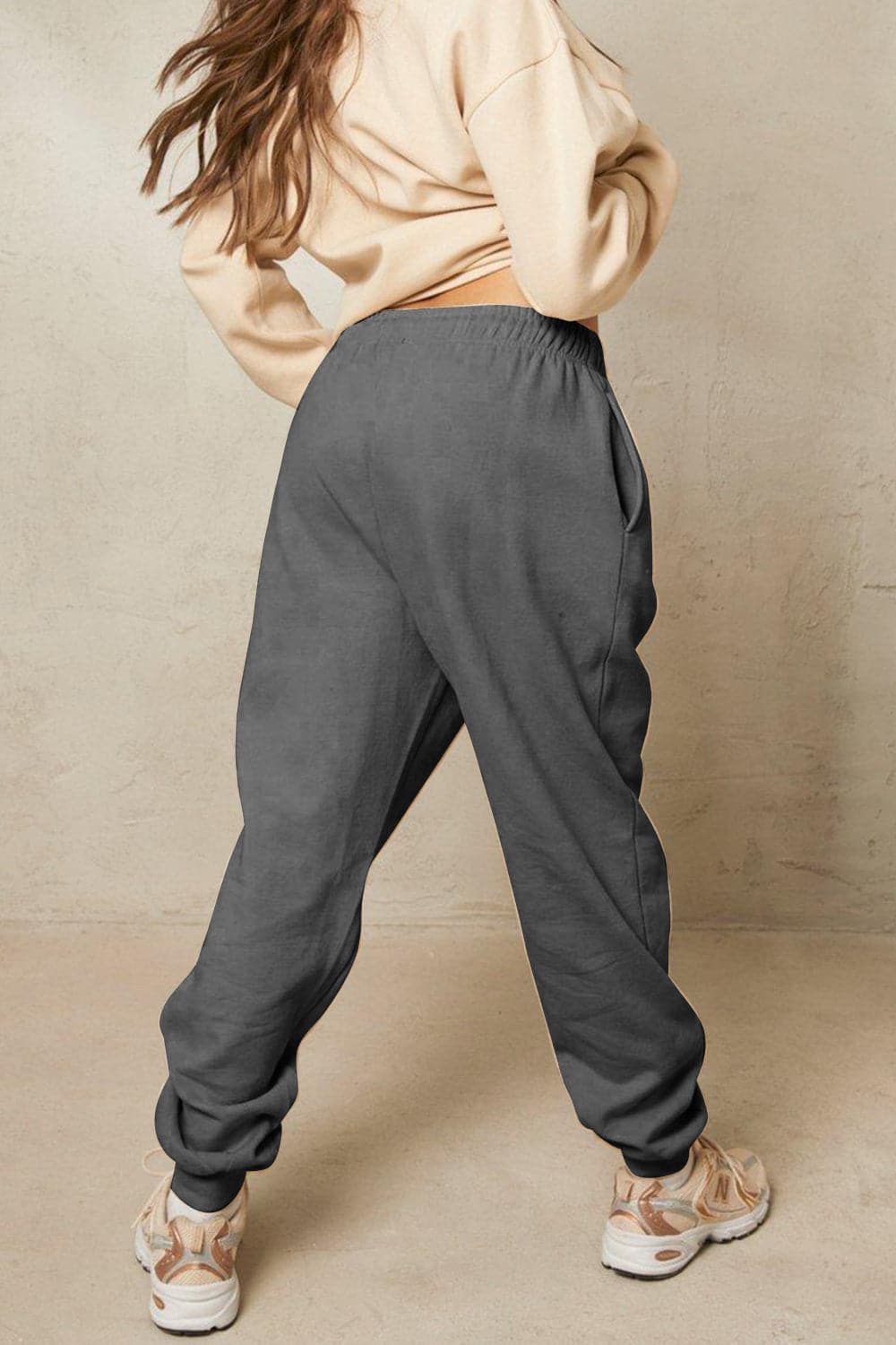 Simply Love Simply Love Full Size Drawstring Angel Graphic Long Sweatpants.