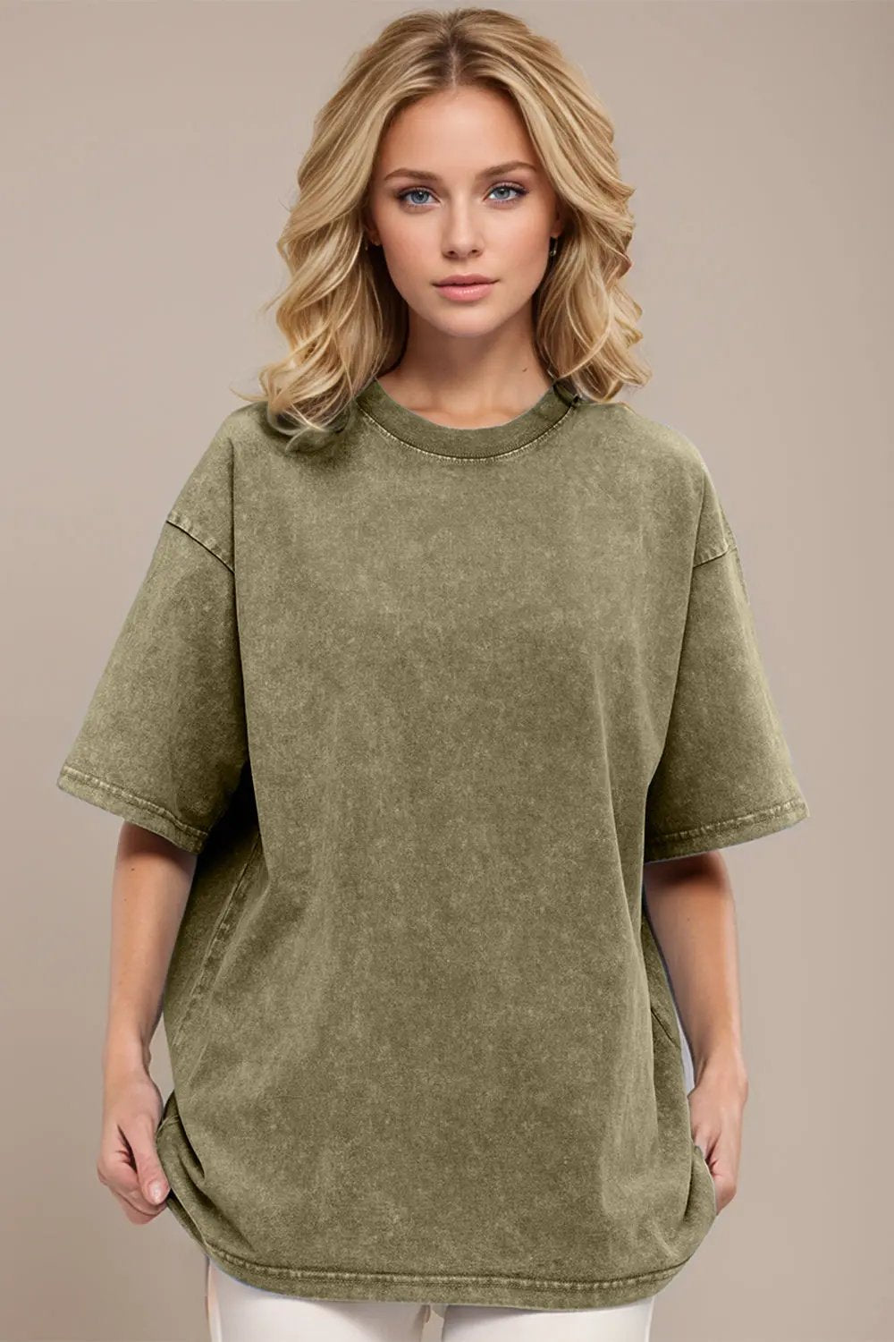 Basic Bae Round Neck Half Sleeve T-Shirt - Love Salve