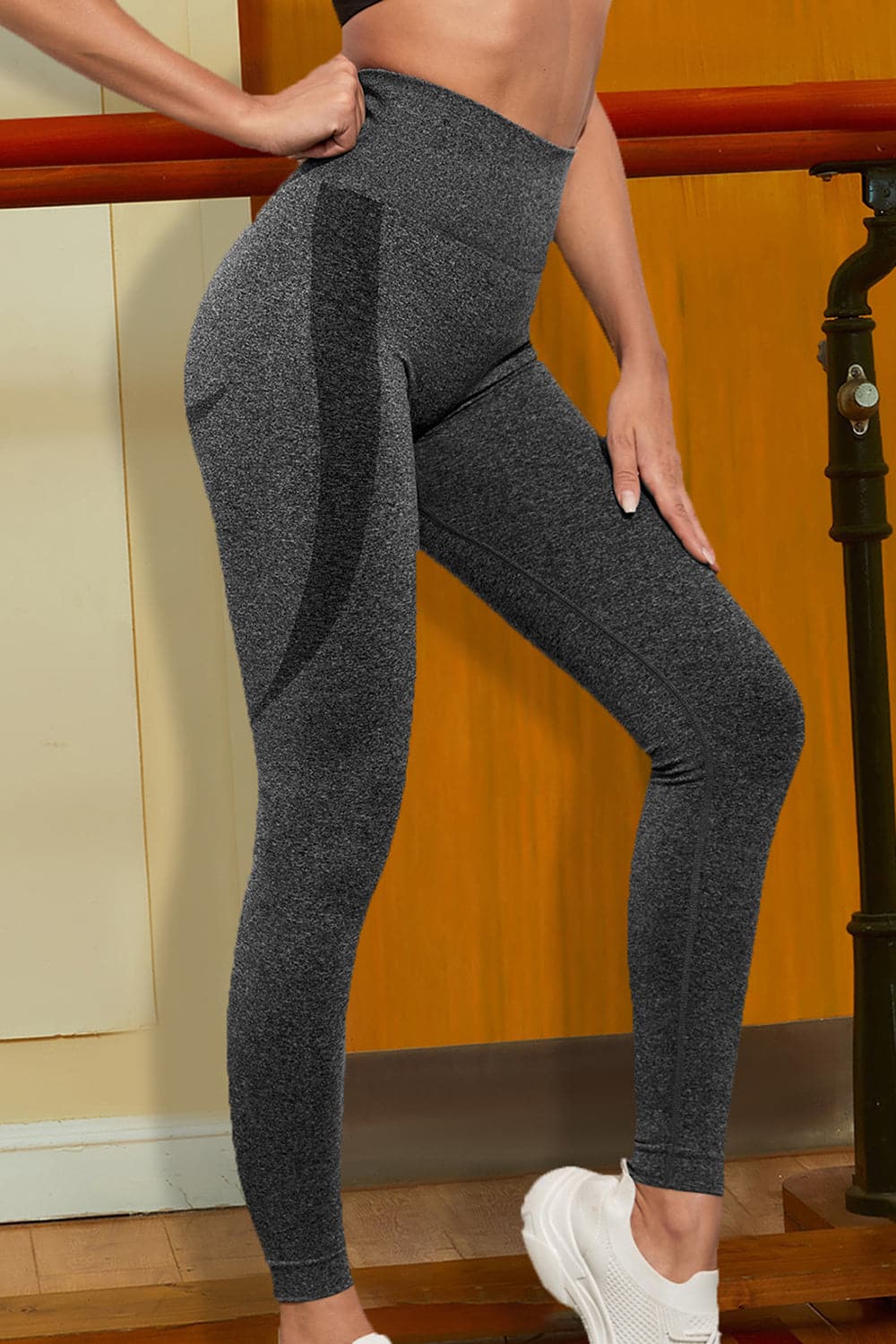 Wide Waistband Sports Leggings.