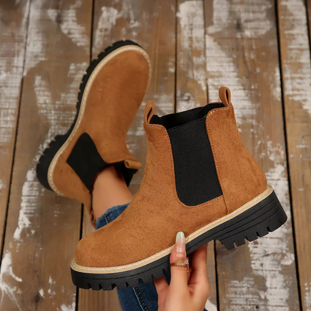 Round Toe Ankle Boots Simply Love