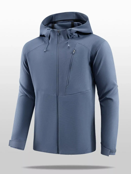 Men's Plus Size Lightweight Hooded Zip Up Jacket Simply Love