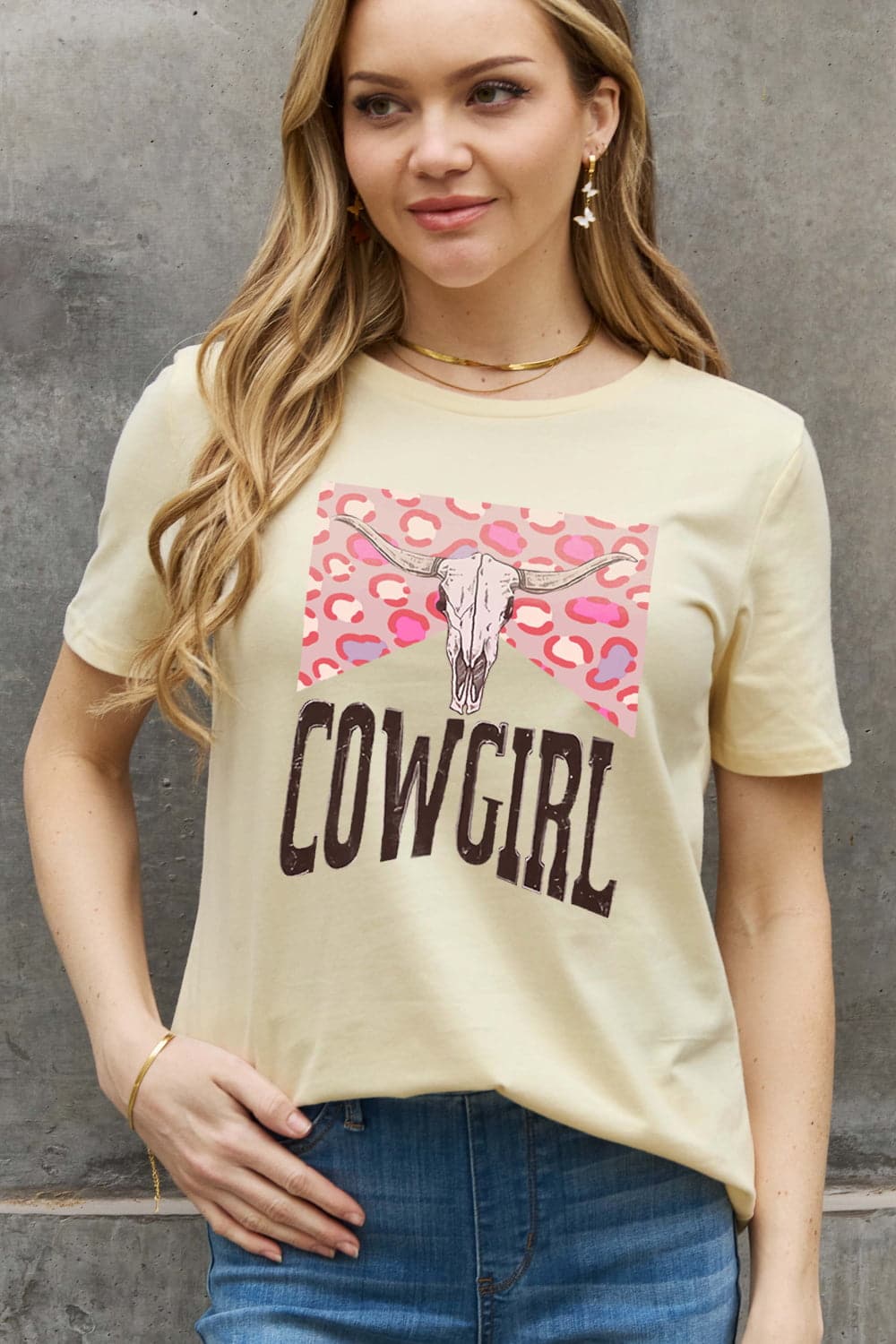 Simply Love cowgirl graphic tee