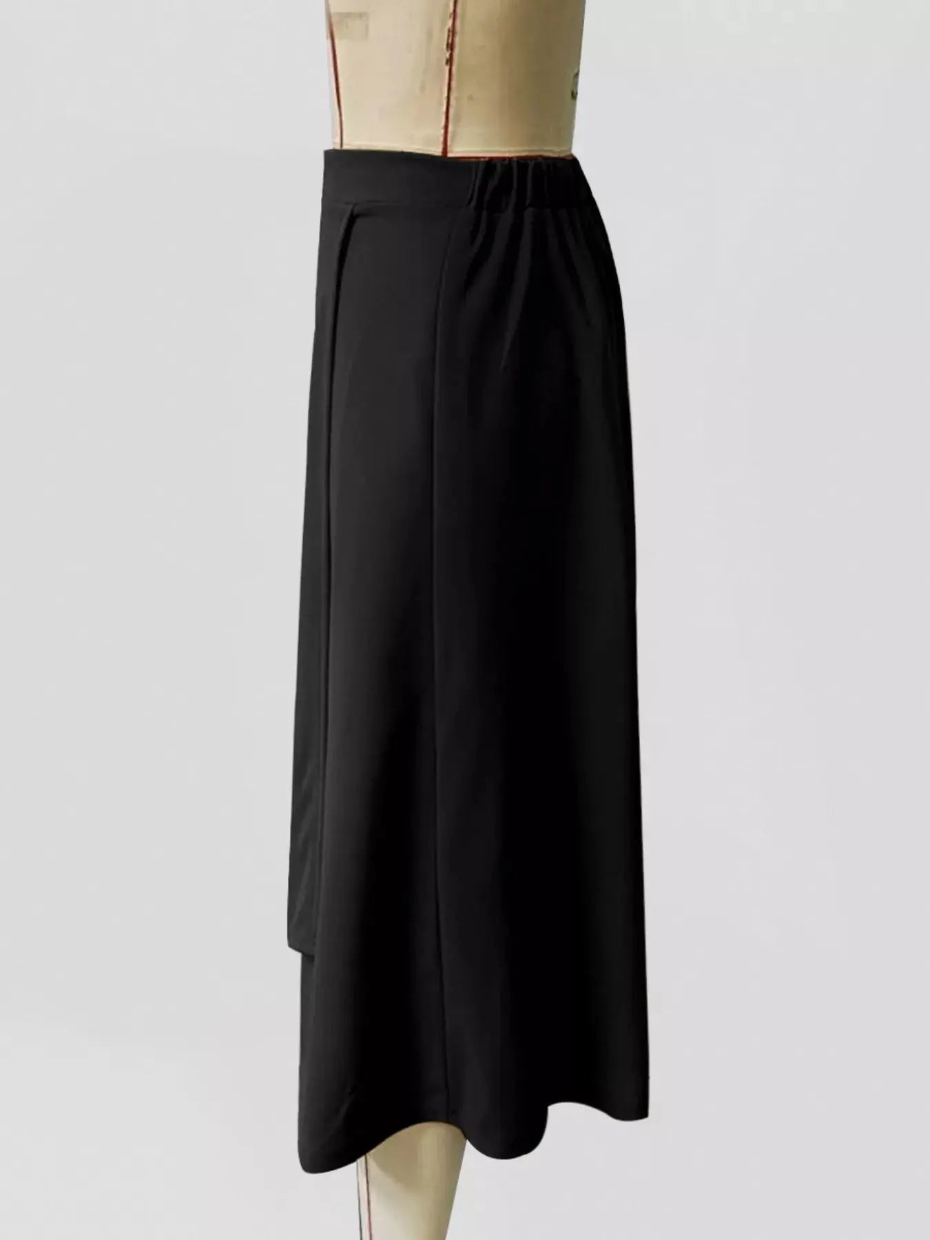 Asymmetrical Hem A-Line Skirt Simply Love