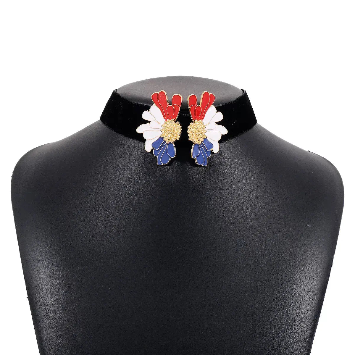 Floral Velvet Choker Necklace Simply Love