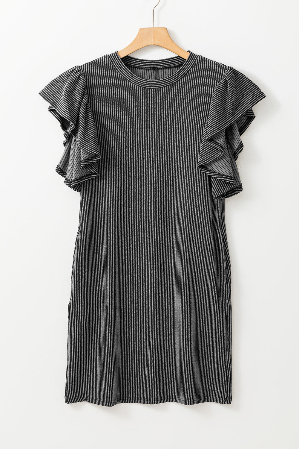 Jocelyn Ruffled Flutter Sleeve Dress for Women - Love Salve 