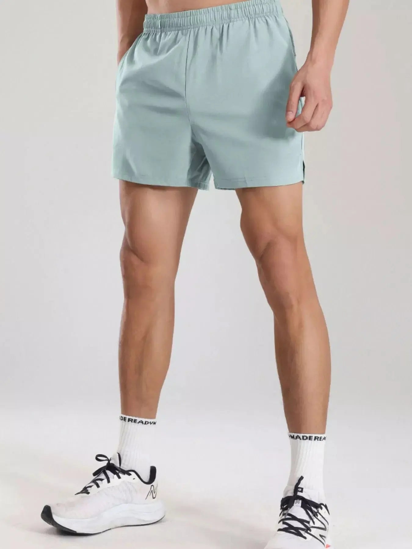 Men's Plus Size Elastic Waist Active Shorts Simply Love