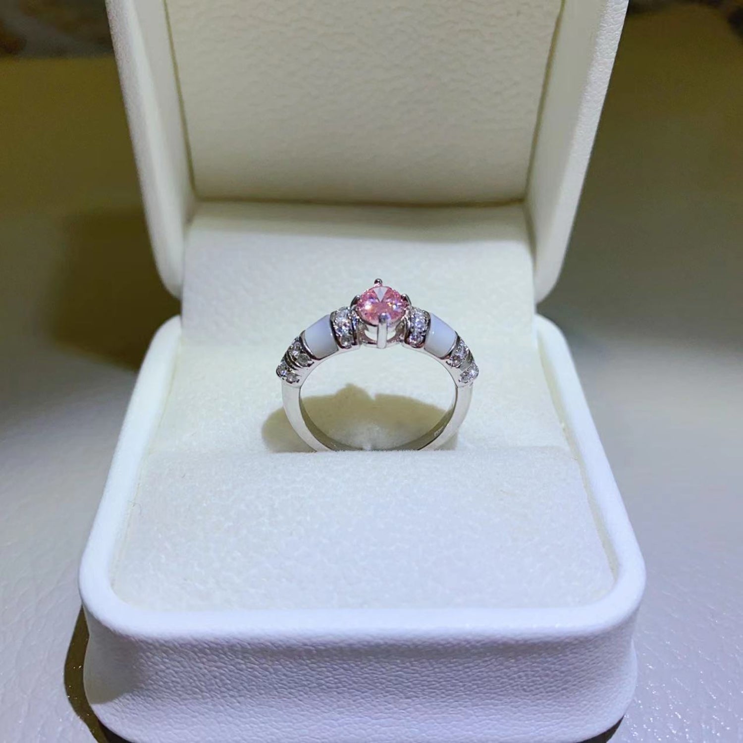 1 Carat Moissanite 925 Sterling Silver Ring Coco’s Tee Boutique