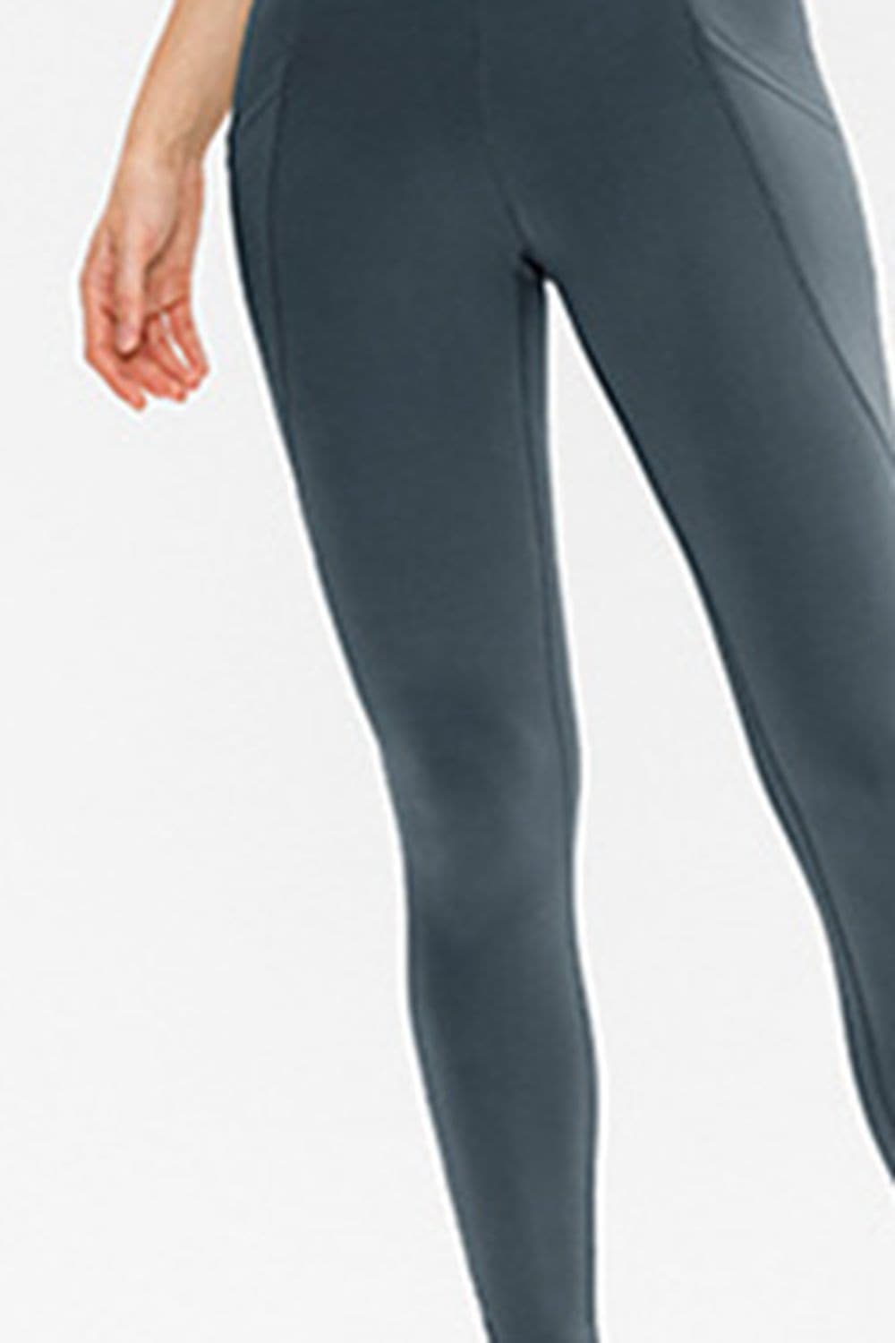 Slim Fit Long Active Leggings with Pockets.