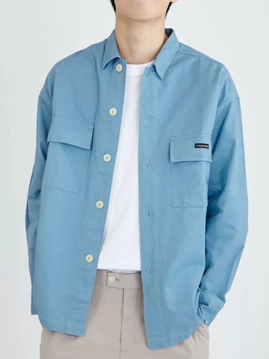 Men's Plus Size Casual Button Up Shirt With Pockets Simply Love