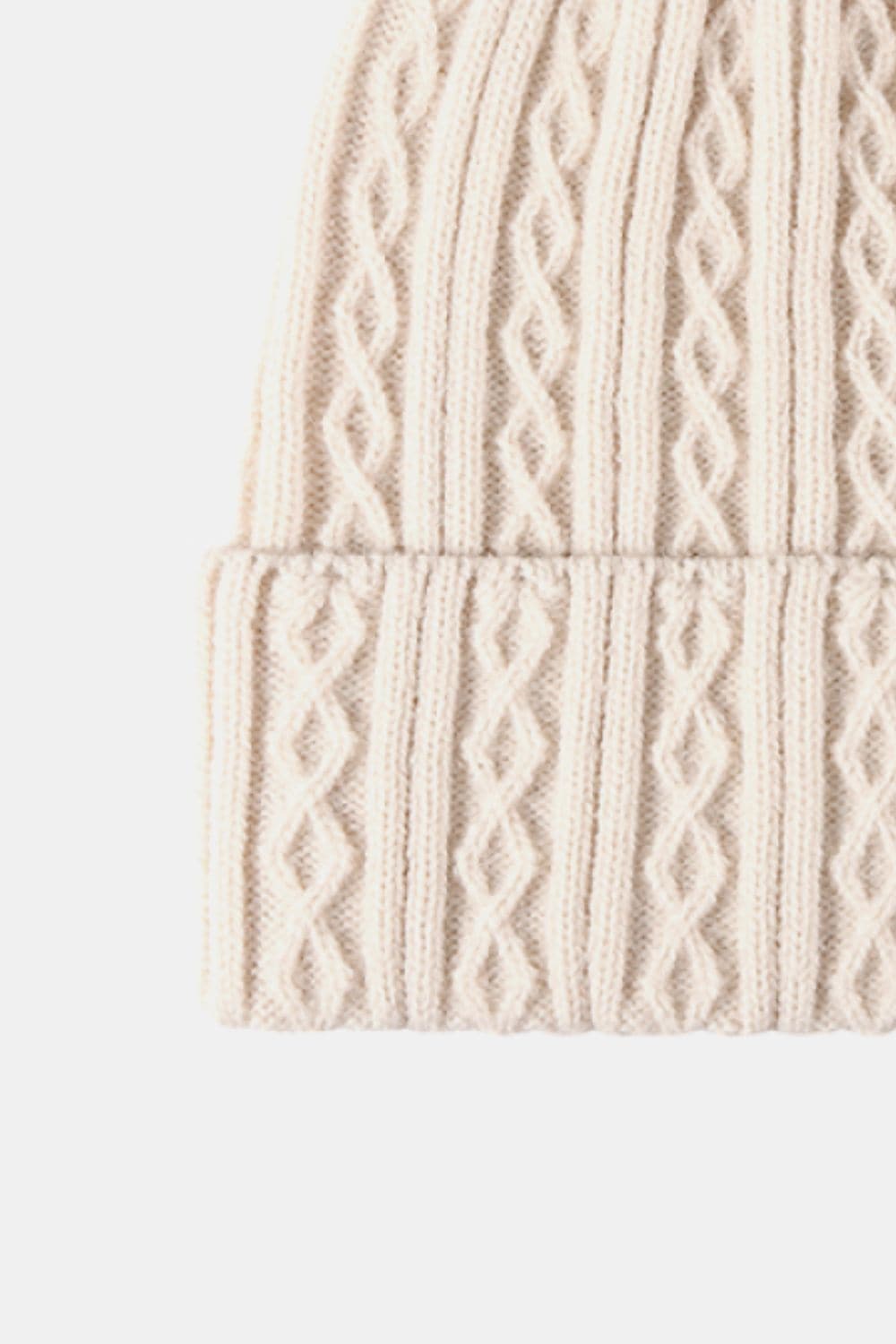 Mixed Knit Cuff Beanie.