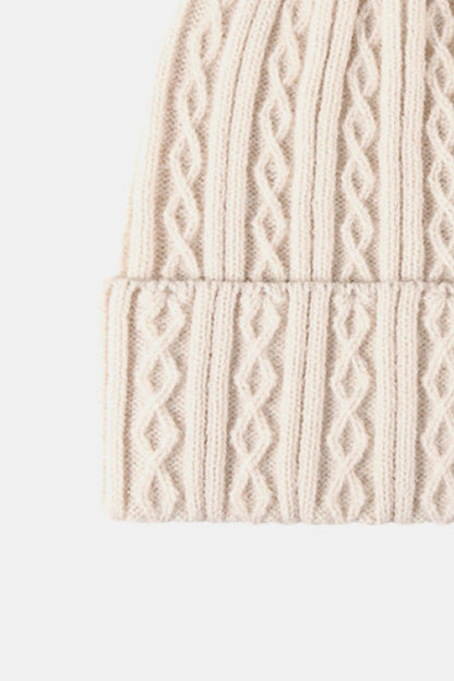 Mixed Knit Cuff Beanie.