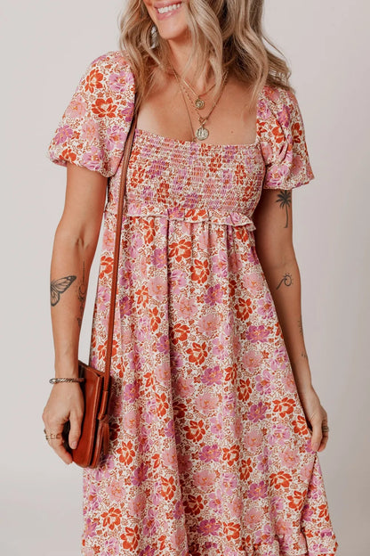 Simply Love: Knotted Ruffle Midi Dress