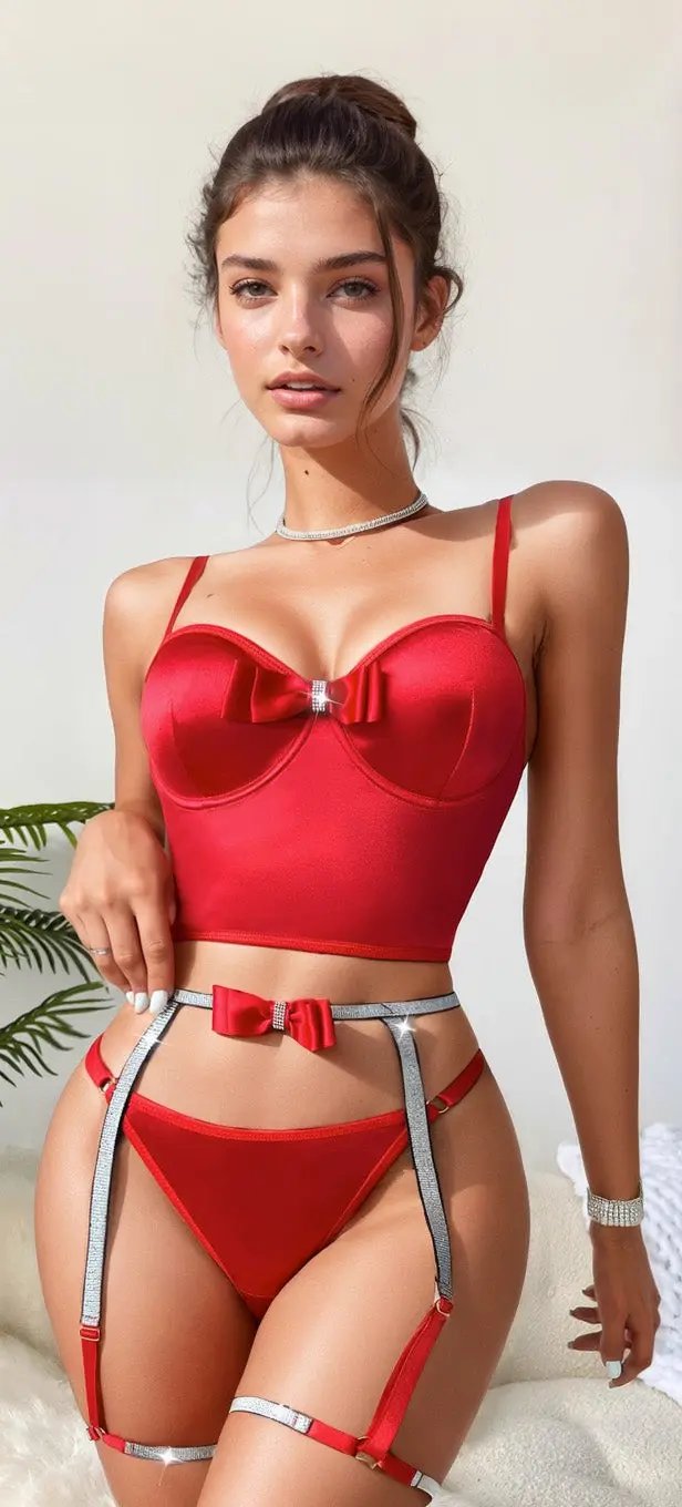 Put A Bow On It Bustier Lingerie 3wishes.com