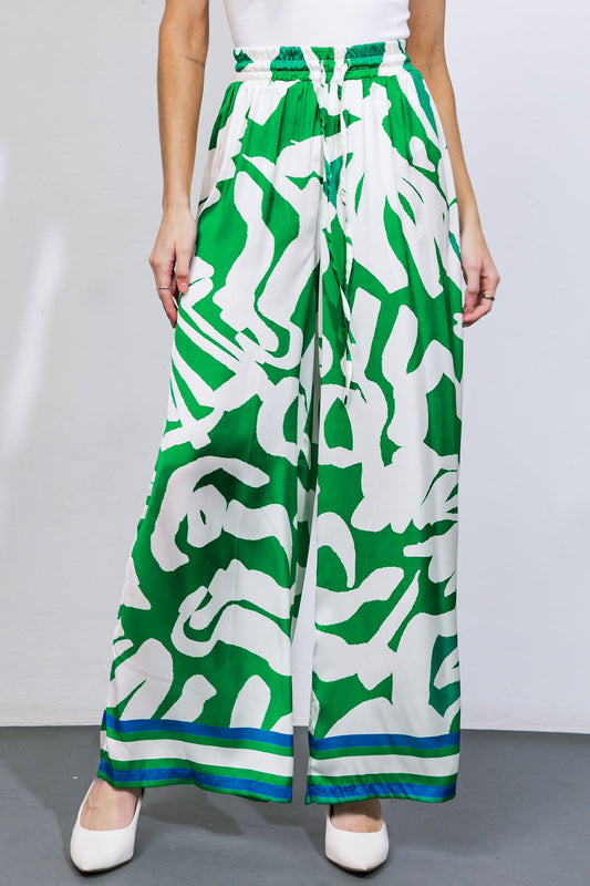 THE KEY TO CHIC WOVEN SATIN PANTS Flying Tomato