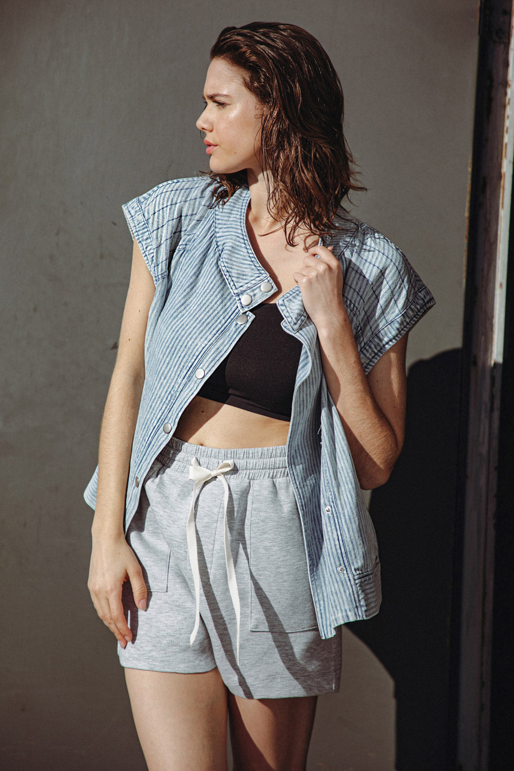 LATE SUMMER NIGHTS DENIM VEST Flying Tomato