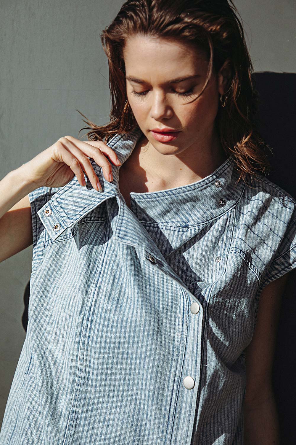 LATE SUMMER NIGHTS DENIM VEST Flying Tomato