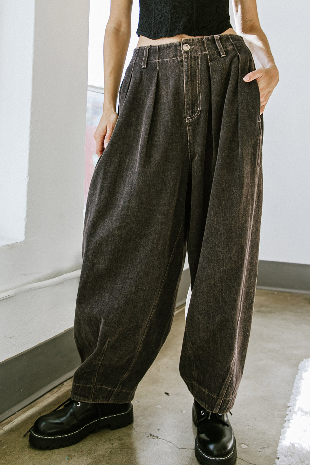 STUCK IN YOUR WAYS DENIM PANTS Flying Tomato