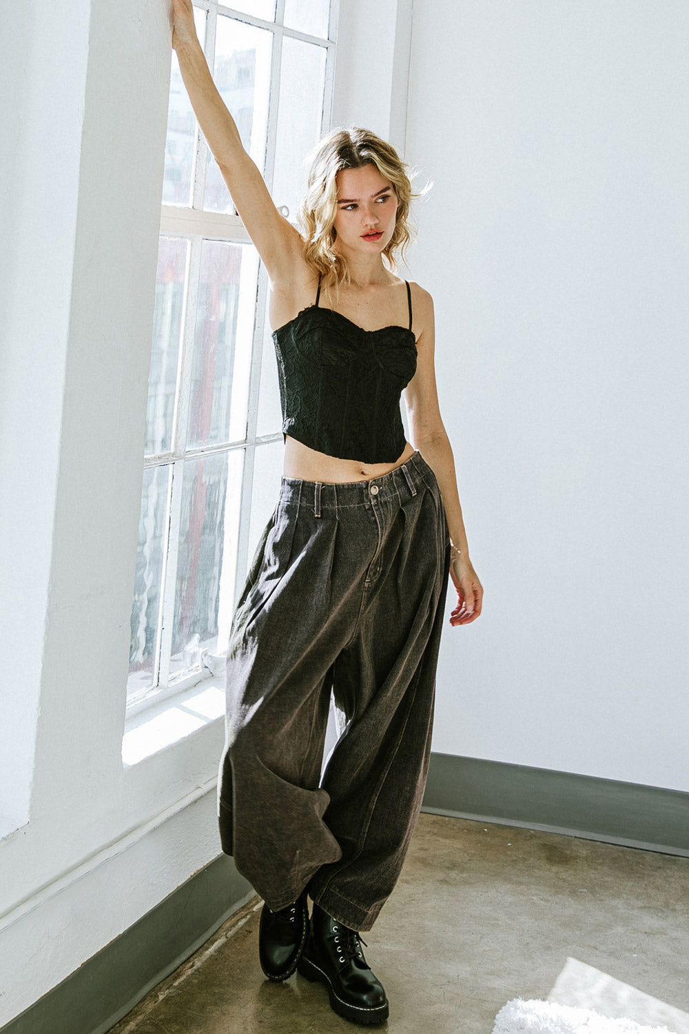 STUCK IN YOUR WAYS DENIM PANTS Flying Tomato