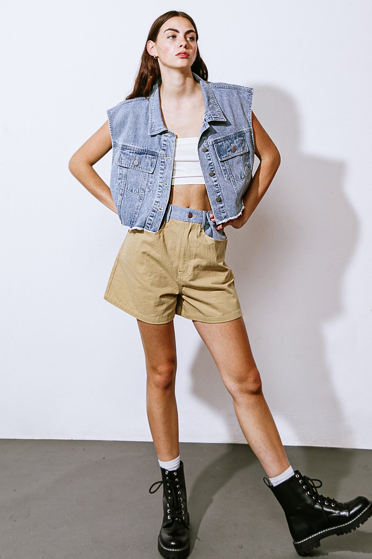MAJOR MOOD DENIM TWILL SHORTS Flying Tomato