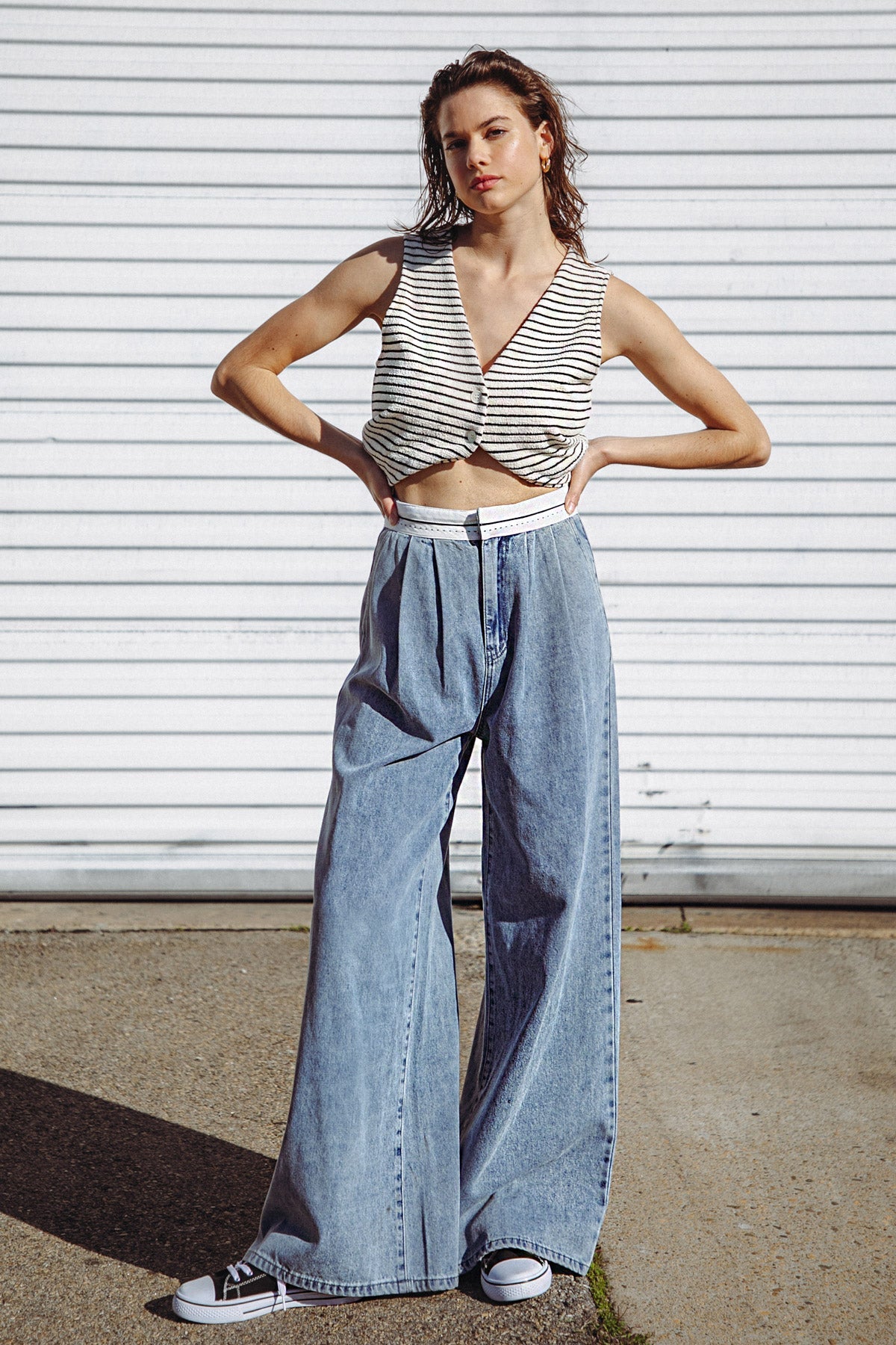 FOREVER WONDERING DENIM PANTS Flying Tomato