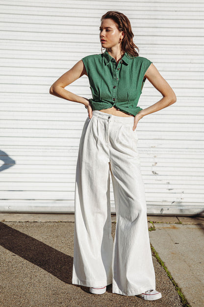 CLEAN SLATE DENIM TOP