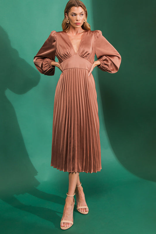 GREAT IMPRESSIONS SATIN MIDI DRESS Flying Tomato