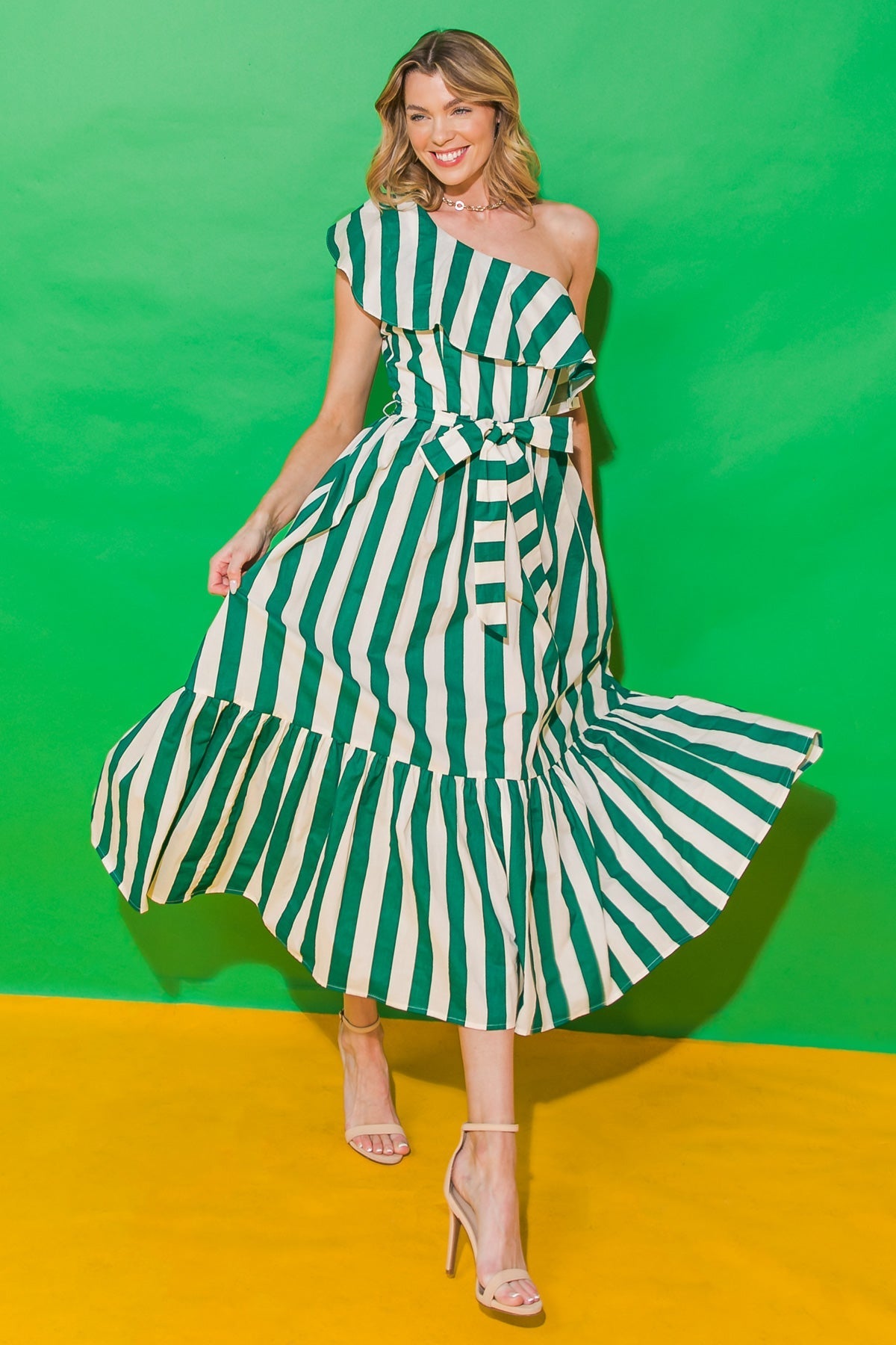 DAYS LIKE THESE POPLIN MIDI DRESS Flying Tomato
