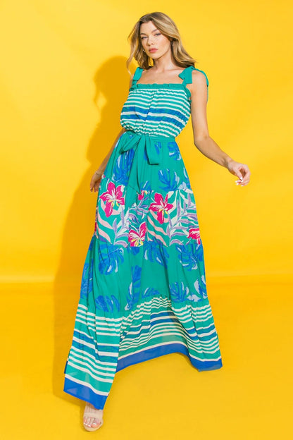 Evening Elegance Woven Maxi Dress