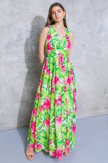 SPRING FAIR WOVEN MAXI DRESS