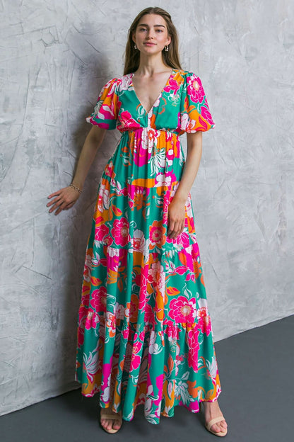 SUMMER ESCAPADE WOVEN MAXI DRESS