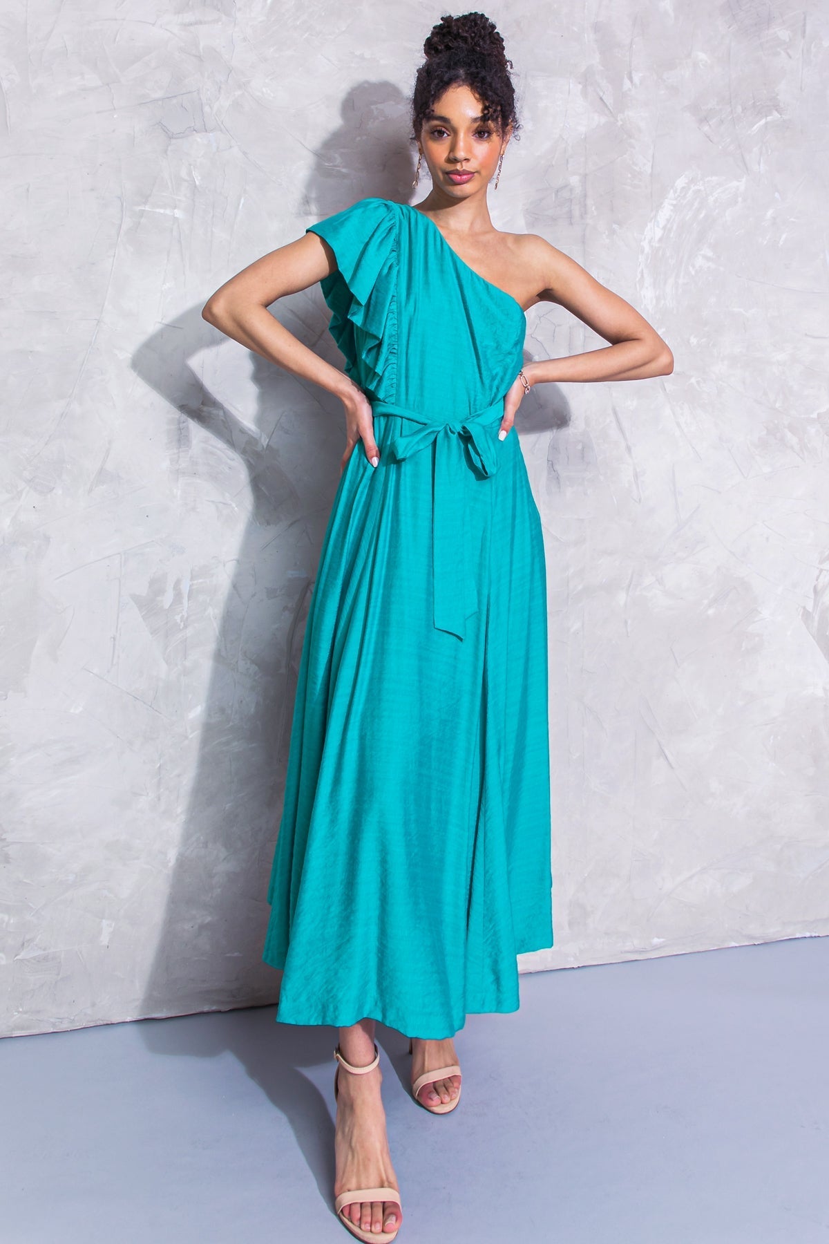 DAYS OF HEAVEN WOVEN MIDI DRESS Flying Tomato