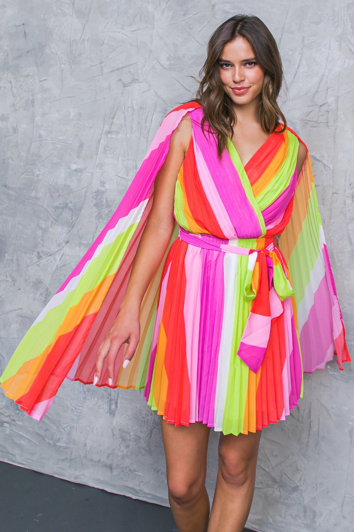 DANCE THE NIGHT WOVEN MINI DRESS Flying Tomato