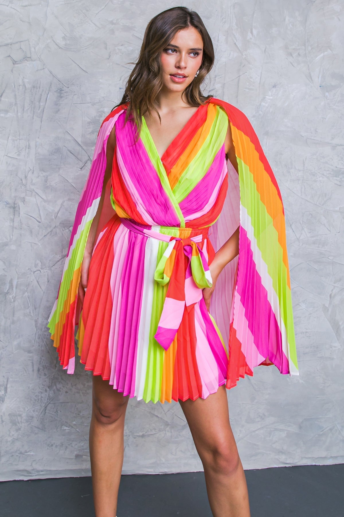 DANCE THE NIGHT WOVEN MINI DRESS Flying Tomato
